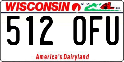 WI license plate 512OFU