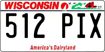 WI license plate 512PIX