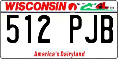 WI license plate 512PJB