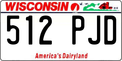 WI license plate 512PJD