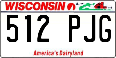 WI license plate 512PJG