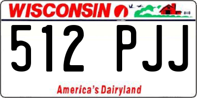 WI license plate 512PJJ