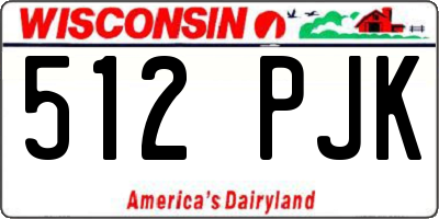 WI license plate 512PJK