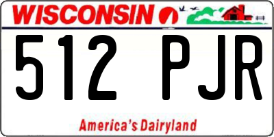 WI license plate 512PJR