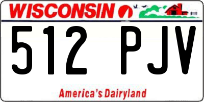 WI license plate 512PJV