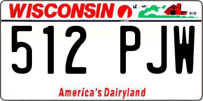WI license plate 512PJW