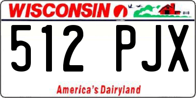 WI license plate 512PJX