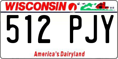 WI license plate 512PJY