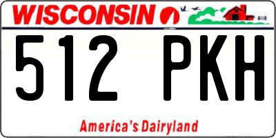 WI license plate 512PKH