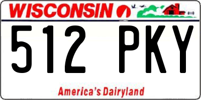 WI license plate 512PKY