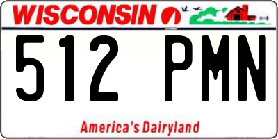 WI license plate 512PMN