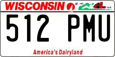 WI license plate 512PMU