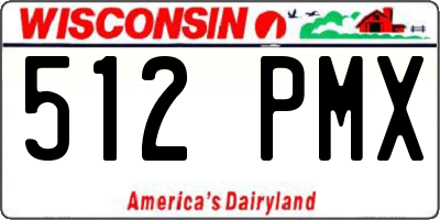 WI license plate 512PMX