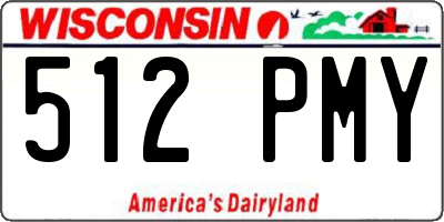 WI license plate 512PMY