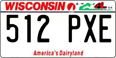 WI license plate 512PXE