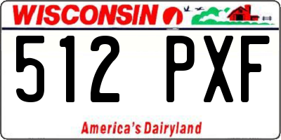 WI license plate 512PXF