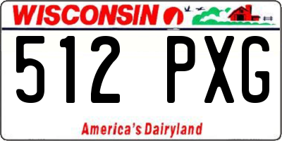 WI license plate 512PXG