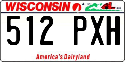 WI license plate 512PXH
