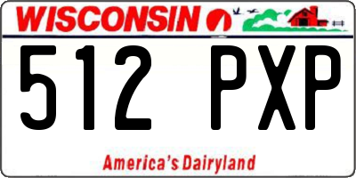 WI license plate 512PXP