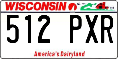 WI license plate 512PXR