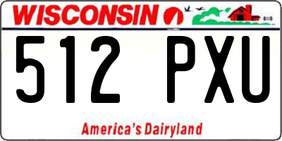 WI license plate 512PXU