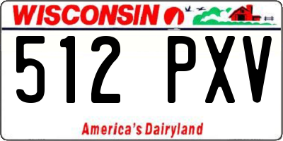 WI license plate 512PXV