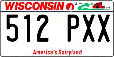 WI license plate 512PXX