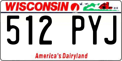 WI license plate 512PYJ
