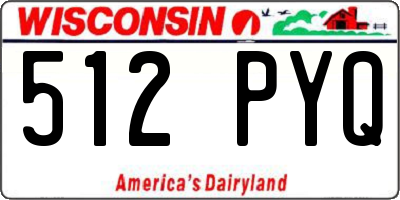 WI license plate 512PYQ