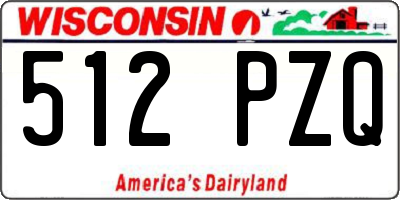 WI license plate 512PZQ
