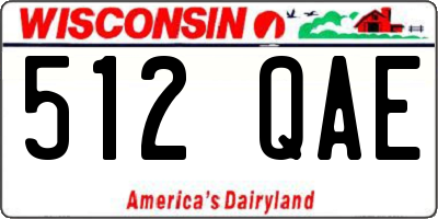 WI license plate 512QAE