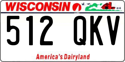 WI license plate 512QKV