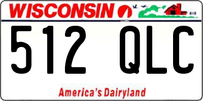 WI license plate 512QLC