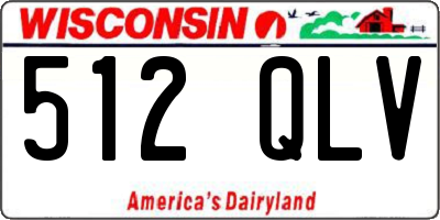 WI license plate 512QLV