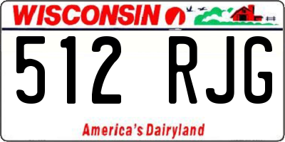 WI license plate 512RJG