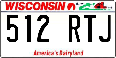 WI license plate 512RTJ