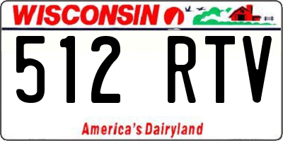 WI license plate 512RTV