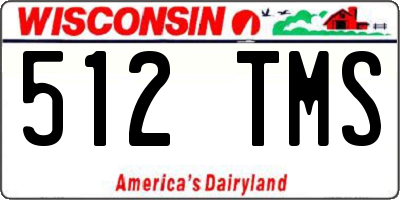 WI license plate 512TMS