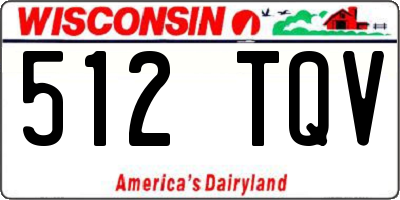 WI license plate 512TQV