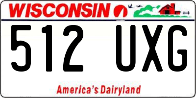 WI license plate 512UXG