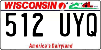 WI license plate 512UYQ