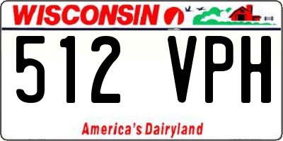 WI license plate 512VPH