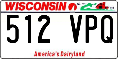 WI license plate 512VPQ