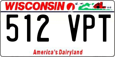 WI license plate 512VPT