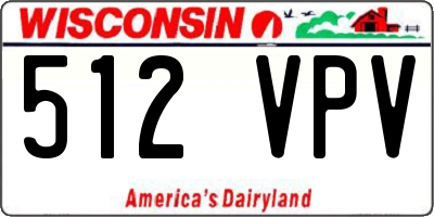 WI license plate 512VPV