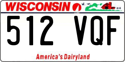 WI license plate 512VQF
