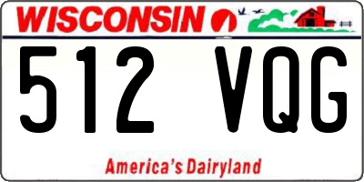 WI license plate 512VQG