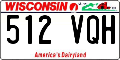 WI license plate 512VQH