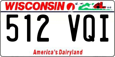 WI license plate 512VQI