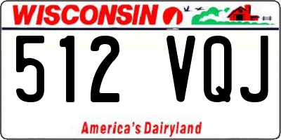 WI license plate 512VQJ